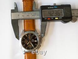 Orient Chronograph Quartz Td0e-01 Japan Men's Full Work Vtg. & Alarm Not Working