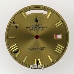 Original Men Rolex Day-Date 40mm 228348, 228238 Champange Roman Dial 18KY #B25