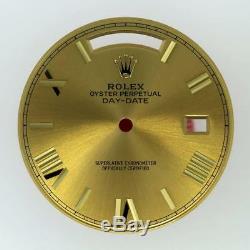 Original Men Rolex Day-Date 40mm 228348, 228238 Champange Roman Dial 18KY #B25