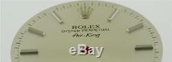Original Men's Rolex Air-King 34mm Precision Silver Stick 14010 Dial S/S #E44