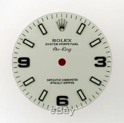 Original Men's Rolex Air-King White 114234 Black Arabic Luminous Dial S/S #B4