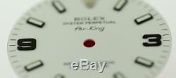 Original Men's Rolex Air-King White 114234 Black Arabic Luminous Dial S/S #B4