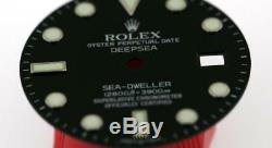 Original Men's Rolex DEEPSEA Sea-Dweller 116660 Gloss Black Dial S/S #W11