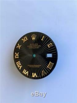 Original Men's Rolex Datejust 36mm 116233 116203 Black Sunbeam Roman Dial 2/T A3