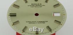 Original Men's Rolex Datejust NQ 1600 1601 1603 Silver Fat Boy Dial S/S #D13