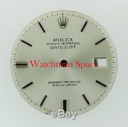 Original Men's Rolex Datejust Non-Quickset 1601 1603 Silver Stick Dial S/S #E48