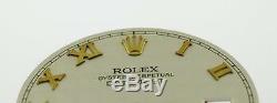 Original Men's Rolex Datejust QS 116203 16018 Irory Pyramid Roman Dial 2T #D58