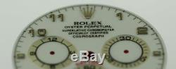 Original Men's Rolex Daytona 116520 Gloss White Arabic Dial Stainless Steel #B16