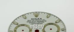 Original Men's Rolex Daytona 116520 Gloss White Dial Stainless Steel #F18