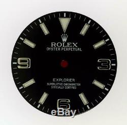 Original Men's Rolex Explorer 214270 39mm Black Luminous Arabic Dial S/S #G7