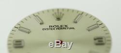 Original Men's Rolex Oyster Perpetual 116000 Silver Stick, Arabic Dial S/S #B3