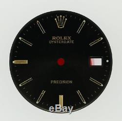 Original Men's Rolex Oysterdate Precision 6694 Black Stick Dial 2/T #D33