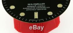 Original Men's Rolex Sea-Dweller Gloss Black Tritium Dial 16600, 16660 S/S #A10