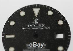 Original Men's Rolex Submariner 16800 16610 Gilt Black Tritium Dial S/S #S13