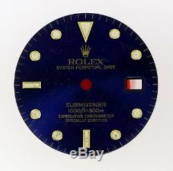 Original Men's Rolex Submariner Blue-Purple Dial 16618,16803,16808 2Tone #E16