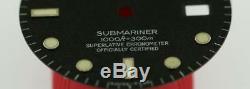 Original Men's Rolex Submariner Date Gilt Black Tritium Dial 16800 16610 S/S #D8