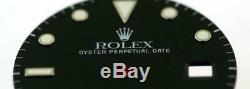 Original Men's Rolex Submariner Date Gilt Black Tritium Dial 16800 16610 S/S H36