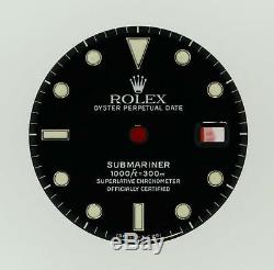 Original Men's Rolex Submariner Date Gloss Black Dial 16800 16610 S/S #D48