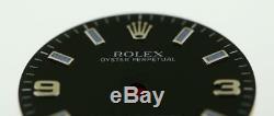 Original Midsize Rolex Oyster Perpretual 177200 177210 Black Arabic S/S #K12