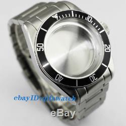 P708 ETA 2836/2824, Mingzhu 2813, Miyota 82 series Kit 41mm Watch Case+Black Bezel
