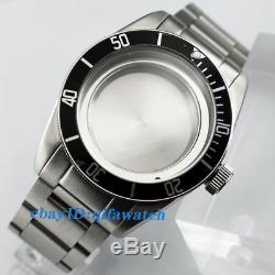 P708 ETA 2836/2824, Mingzhu 2813, Miyota 82 series Kit 41mm Watch Case+Black Bezel