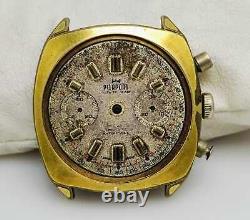 PIERPONT Chronograph Cal. 7733 Manual Winding Vintage Watch For Parts