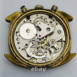 PIERPONT Chronograph Cal. 7733 Manual Winding Vintage Watch For Parts