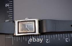 Parts / Repair Wyler Vintage 1940s Black Dial Clamshell Tank Wrist Watch