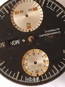 Parts Watch Seiko Chronographs 6138 Dial Ufo And Movement Working