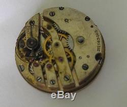 Patek Philippe Swiss Pocket Watch Movement Stem At 3 For Repair Or Parts