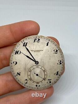 Paul Ditisheim Solvil Pocket Watch For Parts