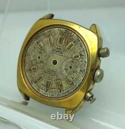Pierpont Gold Plated Chronograph Ref 2002-8 Cal. R-7733 For parts