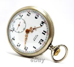 Pocket Watch CYMA Suisse Open Face Dial Porcelain 50mm 1910c To Restore Parts