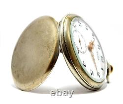 Pocket Watch CYMA Suisse Open Face Dial Porcelain 50mm 1910c To Restore Parts