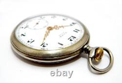 Pocket Watch CYMA Suisse Open Face Dial Porcelain 50mm 1910c To Restore Parts