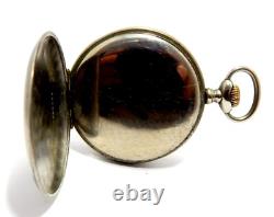 Pocket Watch Chronometre CORGEMONT Dial Textured Steel 50mm To Restore Parts