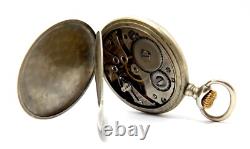 Pocket Watch Chronometre CORGEMONT Dial Textured Steel 50mm To Restore Parts