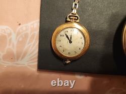 Pocket Watch Lot Vintage Stop Watches Hamilton, Ball, Waltham, Etc AS-IS, Parts