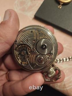 Pocket Watch Lot Vintage Stop Watches Hamilton, Ball, Waltham, Etc AS-IS, Parts