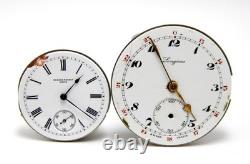Pockets Watches Movements LONGINE and ULYSSE NARDIN Dial Porcelain Not Working