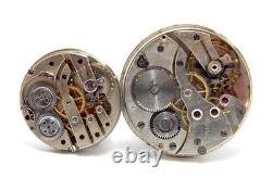 Pockets Watches Movements LONGINE and ULYSSE NARDIN Dial Porcelain Not Working