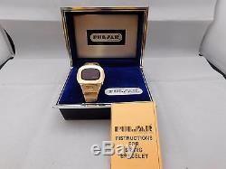 Pulsar Time Computer 1970's Digital LED Mens Watch Sold For Parts or Repair