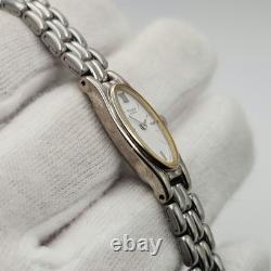 Pulsar V220-6190 Ladies Vintage Silver Tone Quartz Watch FOR PARTS / REPAIR