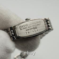 Pulsar V220-6190 Ladies Vintage Silver Tone Quartz Watch FOR PARTS / REPAIR