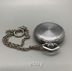 RARE ELGIN 1943 Pocket Watch RUNNING, Grade 594 Model 7 9j 16s with Display Case