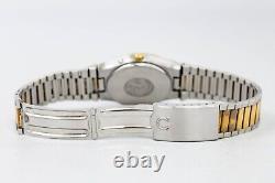 RARE For Parts Vintage OMEGA Seamaster Cal. 1345 Quartz Gold Dial Men's Watch