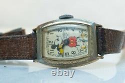 RARE Ingersoll Mickey Mouse Watch Sub Seconds Hand, Tonneau Mechanical PARTS