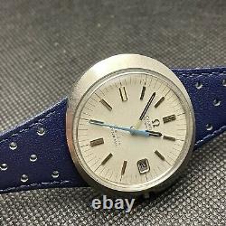 RARE OMEGA GENEVE DYNAMIC WHITE 166.039 Automatic Vintage Watch 1970's