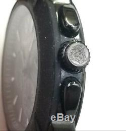 RARE, UNIQUE Men's CHRONOGRAPH SWISS Watch VERSACE K12080363. Broken rubber band