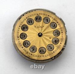 ROLEX Original Telephone Dial and partial Rolex Watch movement FOR PARTS